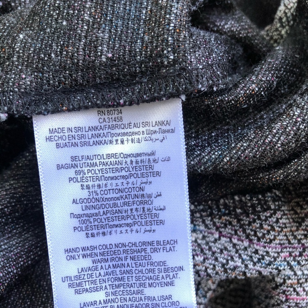 BCBGeneration Gray Tweed Sleeveless Skater Style Fit & Flare Dress Size 2 - Picture 6 of 7